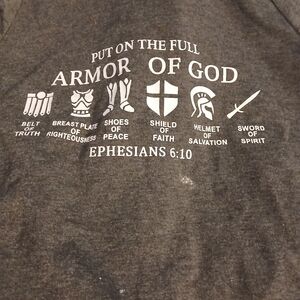 Gray Armor of God Sweatshirt